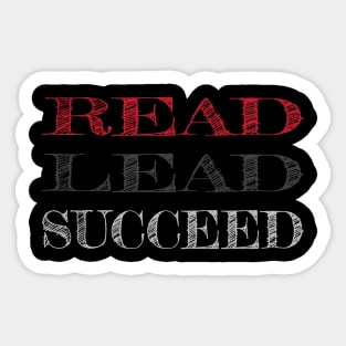 Read Lead Succeed Sticker